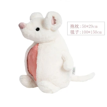 Pliušinis žaislas medžiaga animacinių filmų gyvūnų pelės, žiurkės Kinų Naujųjų Metų Pavasario Šventė vario pinigų Aukso luito pagalvė pagalvėlės atnešti turtus 1pc