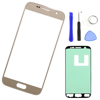 Samsung Galaxy S7 G930 G930F Originalaus Telefono LCD Jutiklinis Ekranas Priekinės Stiklo plokštės Objektyvo Pakeitimas Klijai + Įrankiai