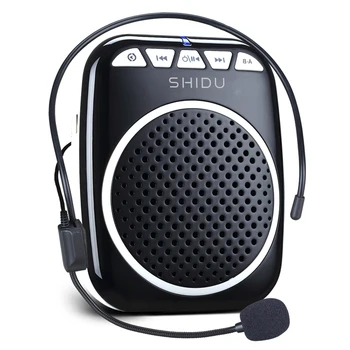 SHIDU S308 5W Balso Stiprintuvo Su Wireed Mikrofonas Nešiojamieji Įkraunamieji Asmens Ultralight Mini Garsiakalbiais Mokytojams