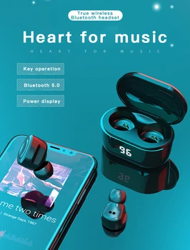 Skaitmeninis Displėjus, Ausines In-Ear Ausinių Belaidžio TWS Bluetooth 5.0 Sporto Ausinės Už Xiaomi išmaniųjų telefonų Airdots 