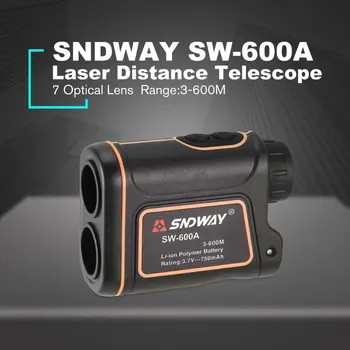 SNDWAY SW-600A Monokuliariniai Teleskopas Lazerinis tolimatis tipo 600m Trena Lazerinis Nuotolio Matuoklis Golfo Medžioklės lazerinis Diapazono Ieškiklis