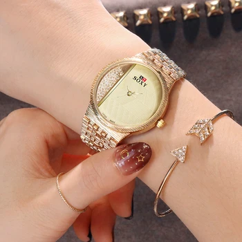 SOXY Moterų Kvarciniai Laikrodžių Mados ir Laisvalaikio Moteriški Laikrodžiai Moterų Aukso laikrodis Moterims, Moteriška Laikrodžio zegarek damski montre femme 2020 m.