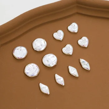 Spalvinga Nereguliarus Baroko Tiesiai Perforuotas Imitacija, Perlų Puikus Diamond 