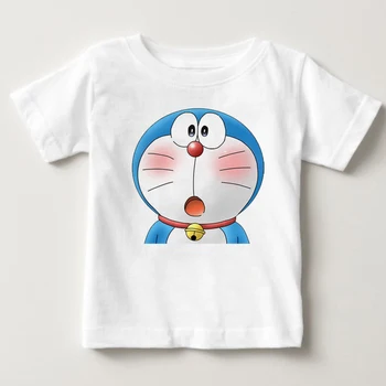 Spausdinti Doraemon svajonė T-shirt animacinis vasarą mergina dress berniukas vasaros trumpomis rankovėmis, karšto marškinėliai atsitiktinis Kūdikis Suknelė Vaiko marškinėliai