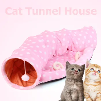 Sulankstomas Katė Tunelio Namas Dvigubai Naudoti Naminių Kačių Žaislas&Cat Lova Kačių Motina Katė Mažų Šunų, Naminių Produktų, Šunų, Kačių Lizdą Mokymo Žaislas