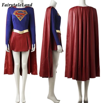 Supergirl kostiumų Karnavalas cosplay šalies išgalvotas kostiumai TV šou Supergirl cosplay kostiumas supermeno kostiumas jumpsuit pagal užsakymą