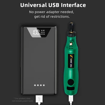 TUNGFULL Belaidžius Rotacinis Įrankis USB Medienos Graviravimas Pen 
