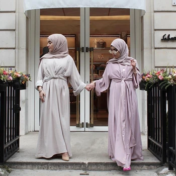 Turkijos Abaja Musulmonų Chalatai Moterims Suknelė, Hijab Ramadanas Islamo Drabužių Artimųjų Rytų Kaftan arabų Dubajus Netinkamų Drabužių Naujas