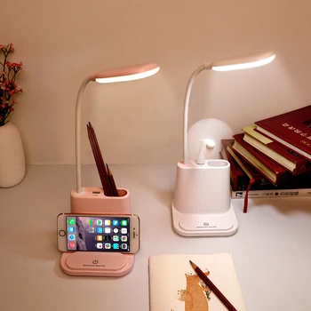 USB įkrovimo LED stalo lempa touch tamsos padarinių vaikų skaitymo tyrimą, lovos, miegamojo kambarį šviesos