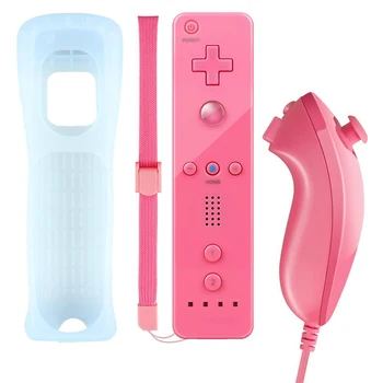 Už Nintend Wii Wireless GamePad Nuotolinio Controle Be Motion Plus+Nunchuck Valdytojas Kreiptuką Nintendo Wii Priedai