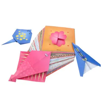 Vaikų Knygos-sumažinti Mokymo priemones Švietimo Žaislai, Rankų darbo Origami Popieriaus-sumažinti Su Žirklės 120/200/240 Popieriaus Lakštų pjovimo