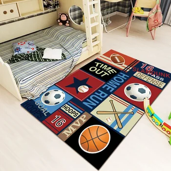 Vaikų miegamasis kilimu mielas princesė berniukas, mergaitė, naktiniai kambarys šiltas nuskaitymo kilimėlis tatamio kiliminė danga miegamajame kilimas