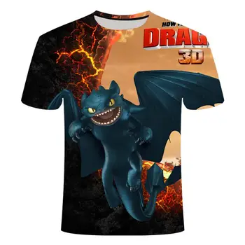 Vasaros Nauja, vyriški T-shirt, kaip mokyti dragon 3 anime Marškinėlius 3D atspausdintas t-shirt mergaitė animaciją shirt marškinėliai drabužių S-6XL