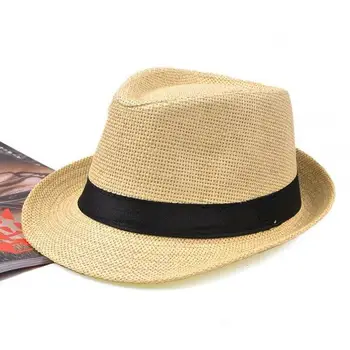 Vasaros Skrybėlės Kvėpuojantis lino Šiaudų Skrybėlę vyrų Moterų Atsitiktinis Paplūdimio Skrybėlės Panama Džiazo Saulės Skrybėlės Gorras Britų Stiliaus Skrybėlę