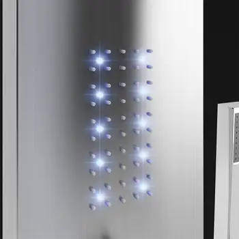 Vonios Maišytuvas LED Šviesos Kriokliai, Lietaus Dušo Galva Termostatiniai Kūno Masažas Skiltyje Maišytuvas Su Rankenėle Purškimo Bakstelėkite HWC