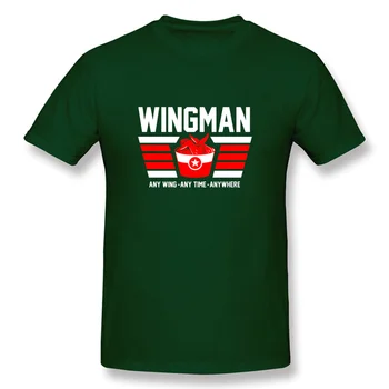 Wingman Buffalo Vištienos Wing Meilužis Kratinys Raidė T Shirt Vyrams Vegetarizmo Veganų Medvilnės Audinio-O-Neck Tee Marškinėliai