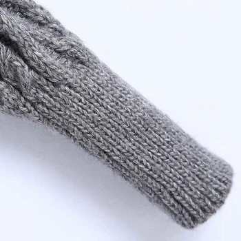 ZA 2020 m. Moteris Rudenį Žakardo Golfo megzti megztinis žiemą megztiniai ilgomis Rankovėmis Atsitiktinis Laisvi Megztiniai megztinis