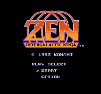 Zen Intergalactic Ninja Regione Nemokamas 60 Pin 8 bitų Žaidimas Kortelę Subor Žaidimo Žaidėjai