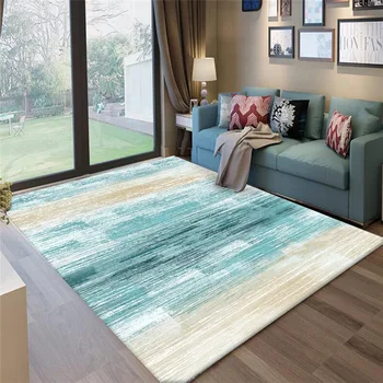 Šiaurės paprastų buitinių kilimai kambarį Miegamojo lovos Multi-funkcija kilimų Kristalų aksomo spausdinti minkštas Kilimas Namų Dekoro