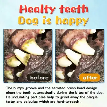 Šuo Kramto Žaislą Brush Efektyvus dantų šepetėlį Šunims Augintiniai Burnos Priežiūros Šuo Šepečiu Stick Žaislai Šunims Dantų Valymas 2020 m.